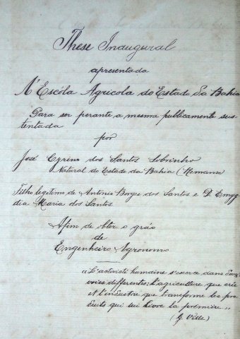 Acervo - Coleção Teses manuscritas